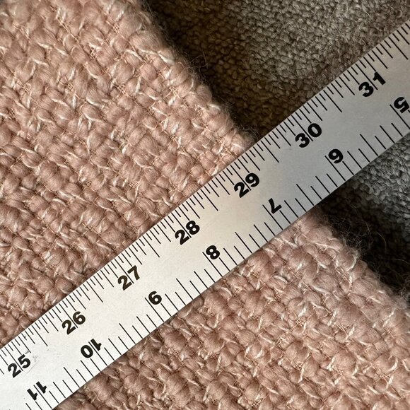 Abercrombie & Fitch Light Blush Pink Oversized Tweed Jacket in Womens Small - Picture 4 of 6